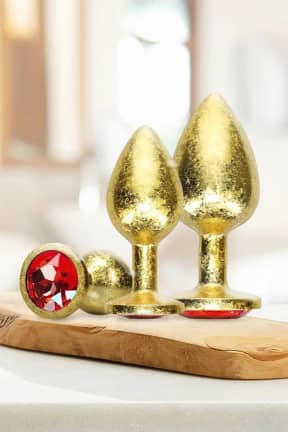Buttplug Ouch! - Milan Collection Metal Anal Plug Set - Gold
