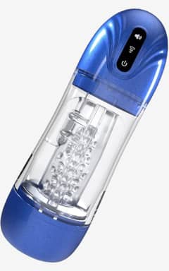 Penispump Pumped - SonicPull Suction And Vibration Masturbator Pump - Metallic Blue