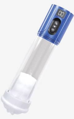 Penispump Pumped - MaxLift 7 Function Suction Masturbator Pump - Metallic Blue