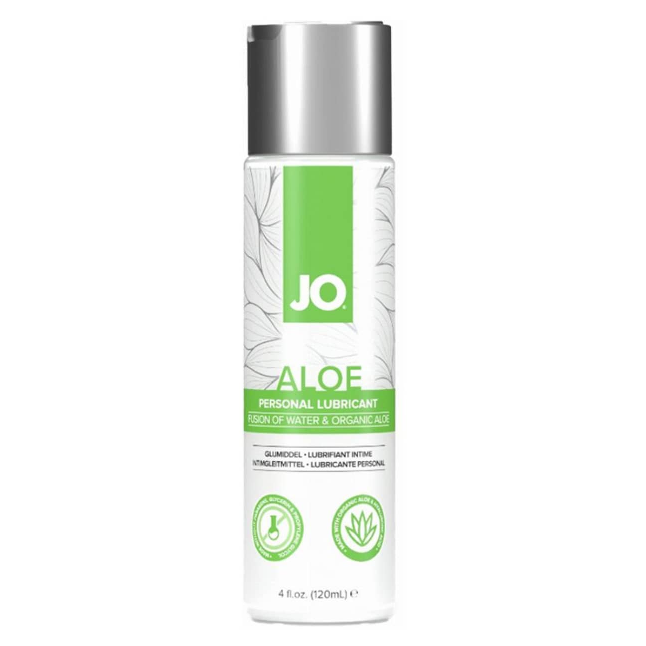 System JO JO Aloe Lubricant flaska 120 ml sedd framifrån
