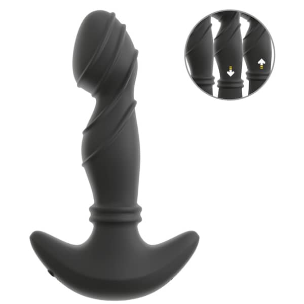 Anos - Vibrating Prostate Plug With Moving Rings