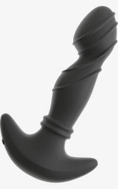För honom Anos - Vibrating Prostate Plug With Moving Rings