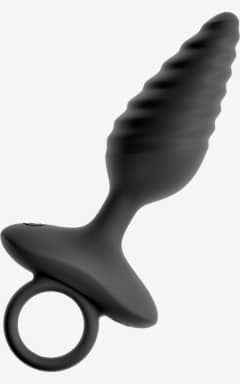 För honom Anos - Flexible Butt Plug Twisted Design With Vibrations