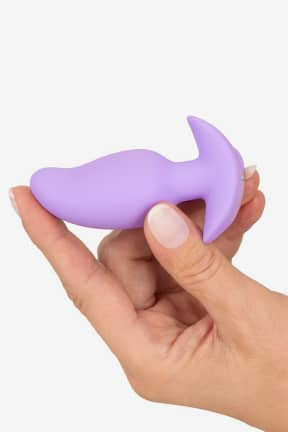 För honom Cuties - Vibrating Mini Butt Plug - Purple