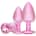 Ouch! - Paris Collection Metal Anal Plug Set - Pink