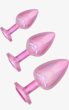 Nyheter Ouch! - Paris Collection Metal Anal Plug Set - Pink