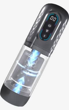 För honom Pumped - Vortex Suction Rotation And Thrusting Masturbator Pump - Gun Metal