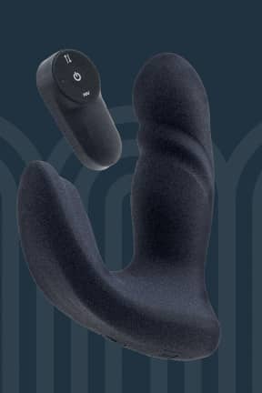 Vibratorer Dreamtoys - Pulz - Blake Up And Down Duo Vibrator With Remote Control - Blue