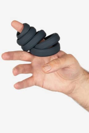 Njutningsleksaker Boners - 6 Piece Cock Ring Set - Grey