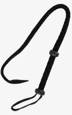 Alla Zado Leather Whip Black 90cm