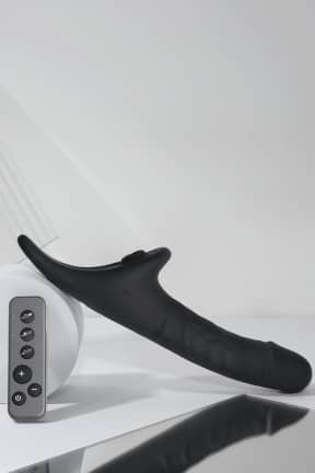 Njutningsleksaker Strap-On-Me - Multi Orgasm Realistic Dildo - Black - M