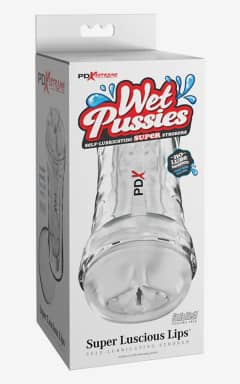 Njutningsleksaker PDX Extreme - Super Luscious Lips Self-Lubricating Stroker - Clear