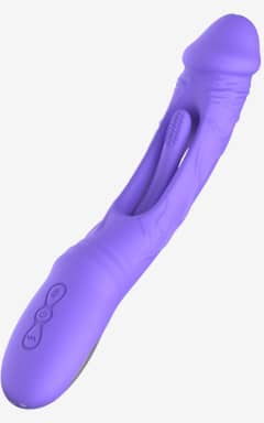 Njutningsleksaker Good Vibes Only - Flax Vibrating Dildo with G-Spot Stimulator