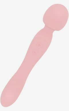 Njutningsleksaker Good Vibes Only - Double-Sided Wand Vibrator - Soft Silicone - Pink