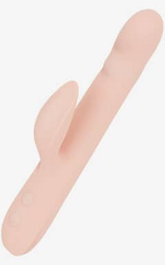 Njutningsleksaker Good Vibes Only - Thrusting Vibrator - Soft Silicone - Pink
