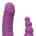 Teazers - Double Vibrator with Suction Cup and Remote - Purple