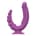Teazers - Double Vibrator with Suction Cup and Remote - Purple