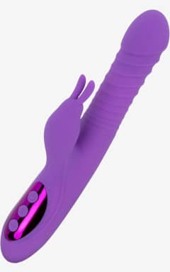 Njutningsleksaker Teazers – Thrusting, Warming Rabbit Vibrator – Purple