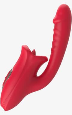 Njutningsleksaker Teazers - Dildo with Clitoris Stimulator