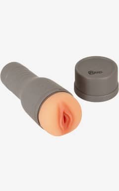 Pocket Pussy V-Stroker Melissa - Kompakt lösvagina med mjuk, skönt räfflad insida som känns läskigt äkta. Diskret hölje med avtagbar sleeve gör den tyst, resevänlig och enkel att hålla fräsch.