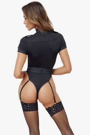 Sexiga Underkläder Cottelli - Police Body - S - Glansig wetlook som sitter tajt och skönt, med en look som utstrålar ren auktoritet. Den smarta 3-vägsdragkedjan ger dig full kontroll över hur mycket du visar.
