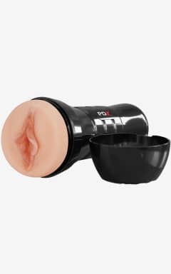 Alla PDX Extreme - Wet Pussies - Super Luscious Lips XXL - XXL lösvagina med självslickande känsla, aktiveras med vatten och håller dig blött igång. Djup helskaftskänsla med greppvänligt hölje och ställbart sug för exakt tryck.