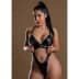 Daring Intimates  - Wetlook Bodysuit With Zipper S/M
