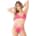 Daring Intimates - Strappy lace bra set Pink S/M