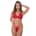 Daring Intimates - Blushing Romance Bra & Panty Set Red S/M
