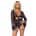 Leg Avenue - Garter Teddy with String Back and Robe Black S