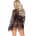 Leg Avenue - Garter Teddy with String Back and Robe Black S