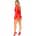 Leg Avenue - Garter Teddy with String Back and Robe Red S