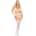 Leg Avenue - Bra Top, String and Garter Belt Stockings White
