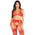 Leg Avenue - Bra Top, String and Garter Belt Stockings