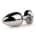 EasyToys Anal - Metal Butt Plug Silver/Pink - L