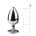 EasyToys Anal - Metal Butt Plug Silver/Pink - L