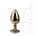 EasyToys Anal - Metal Butt Plug No. 1 - Gold/Purple