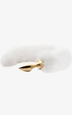 Anal Leksaker EasyToys Fetish - Butt Plug – White Fox Tail - Guldskimrande buttplug i slät aluminium med fluffig rävsvans som kittlar fantasin. Liten och lätt att föra in, enkel att hålla ren och perfekt för temperaturlek.