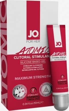 Lustökande & fördröjande JO Atomic Clitoral Stimulant - 10 ml