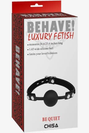 Bondage Behave - Be Quiet Gagball