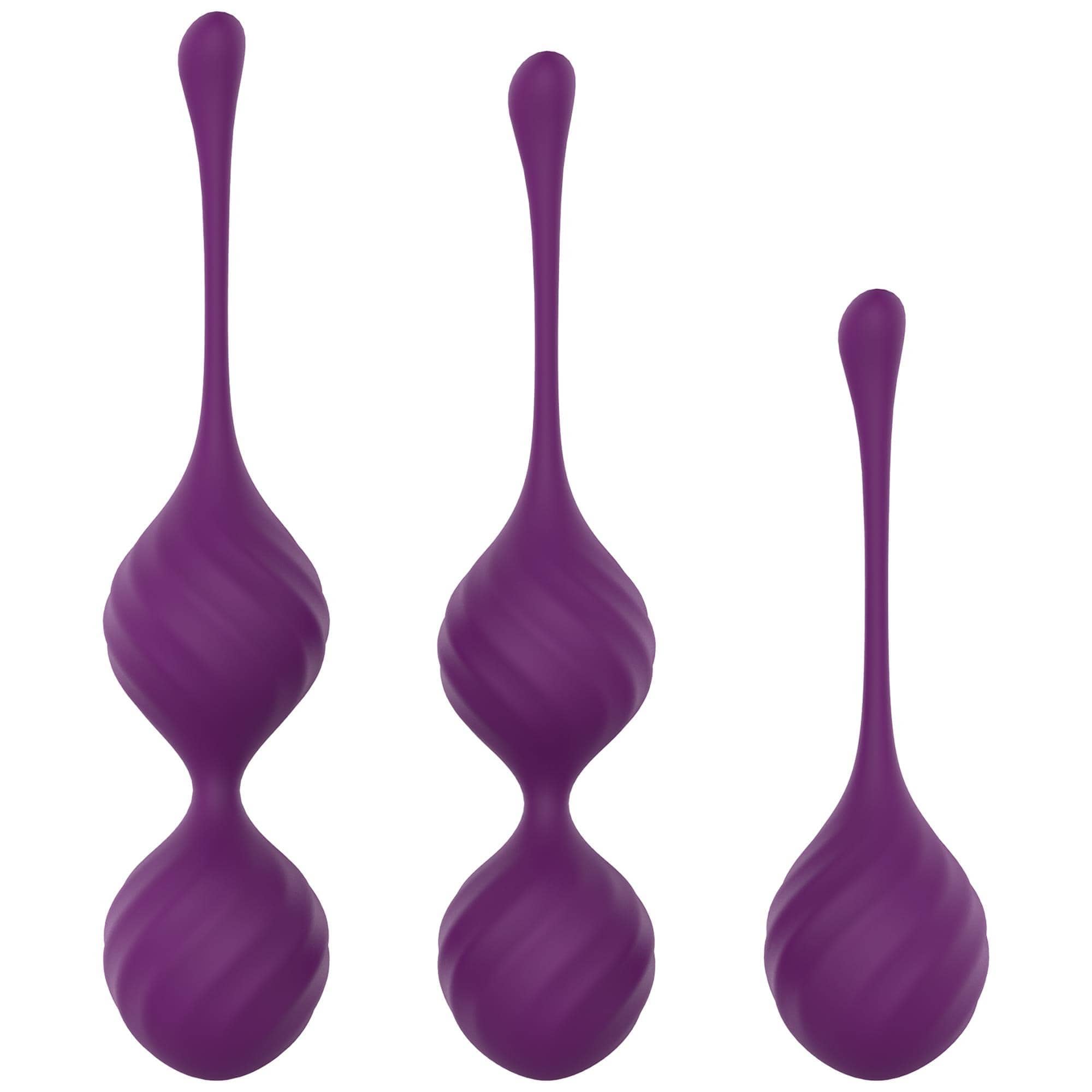 Kegel Ball Three pcs Set purple | Geishakulor / Knipkulor | Intimast