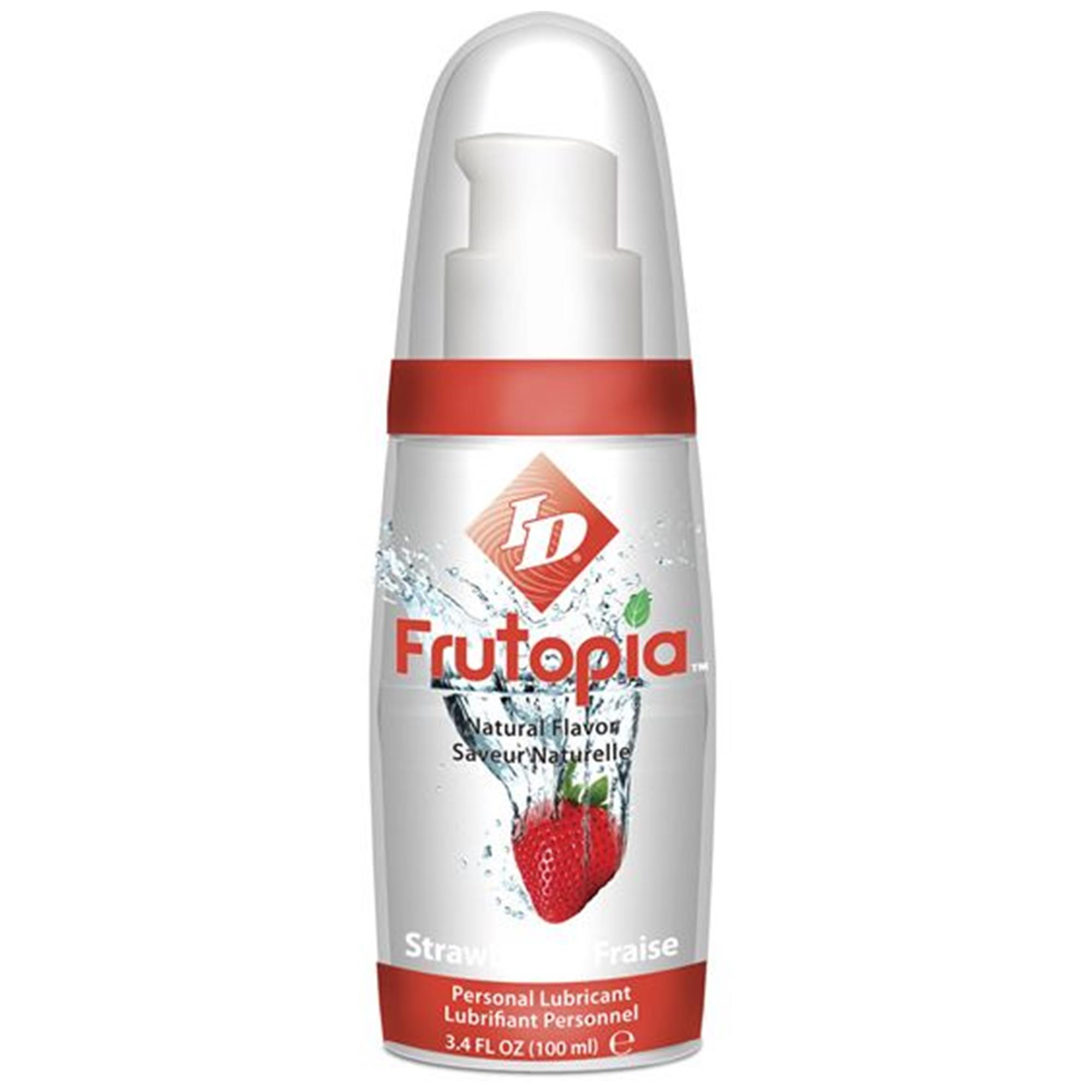 ID Frutopia Pump Strawberry 100ml | Vattenbaserat glidmedel | Intimast