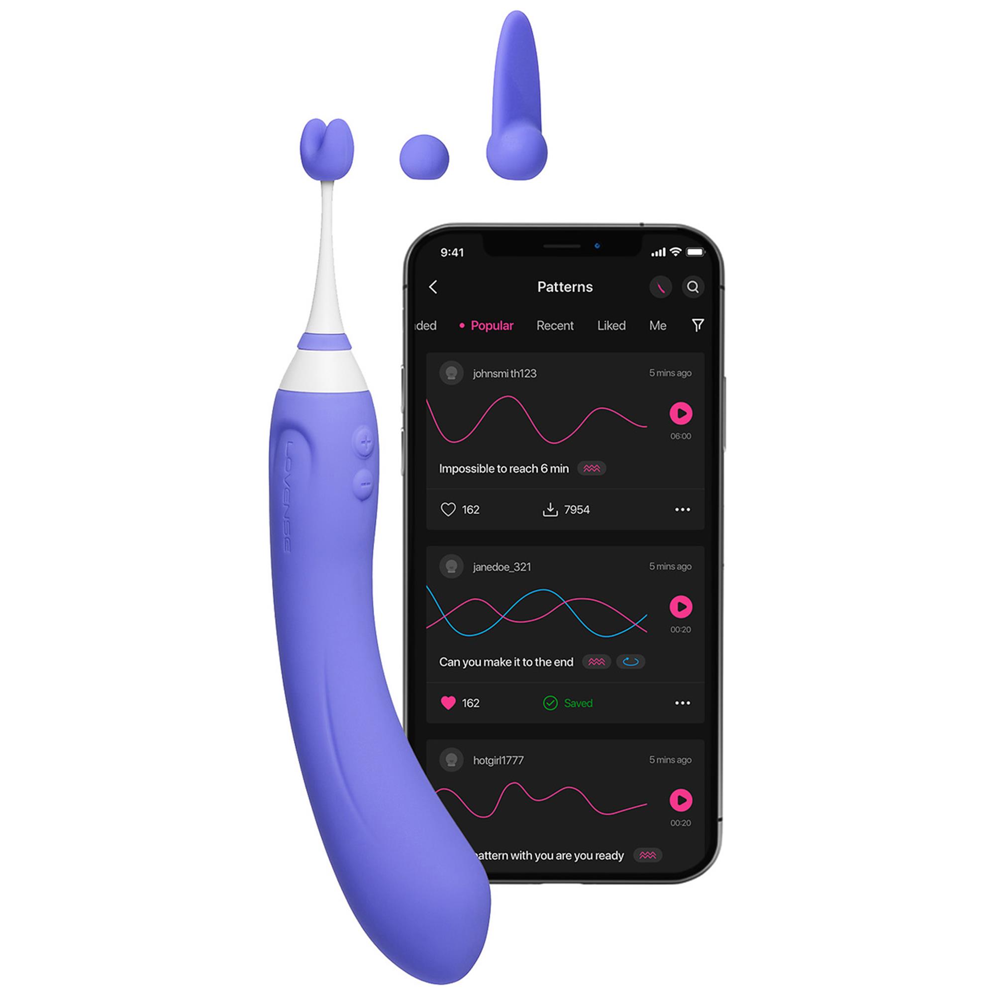 Lovense Hyphy Dual End Vibrator | Klitorisvibrator uppladdningsbar | Intimast