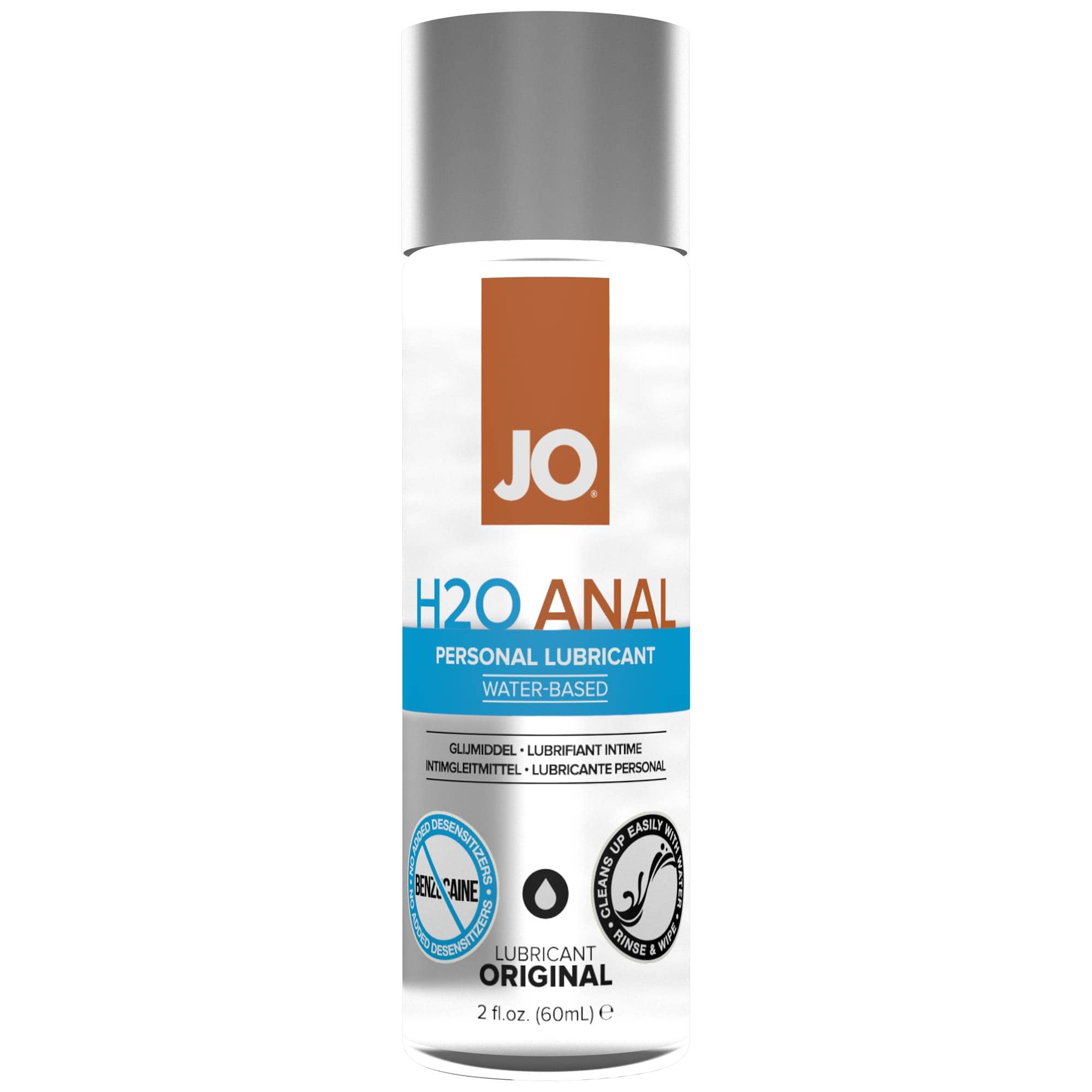 JO Anal H2O Waterbased Lube 60 ml | Vattenbaserat analglidmedel | Intimast