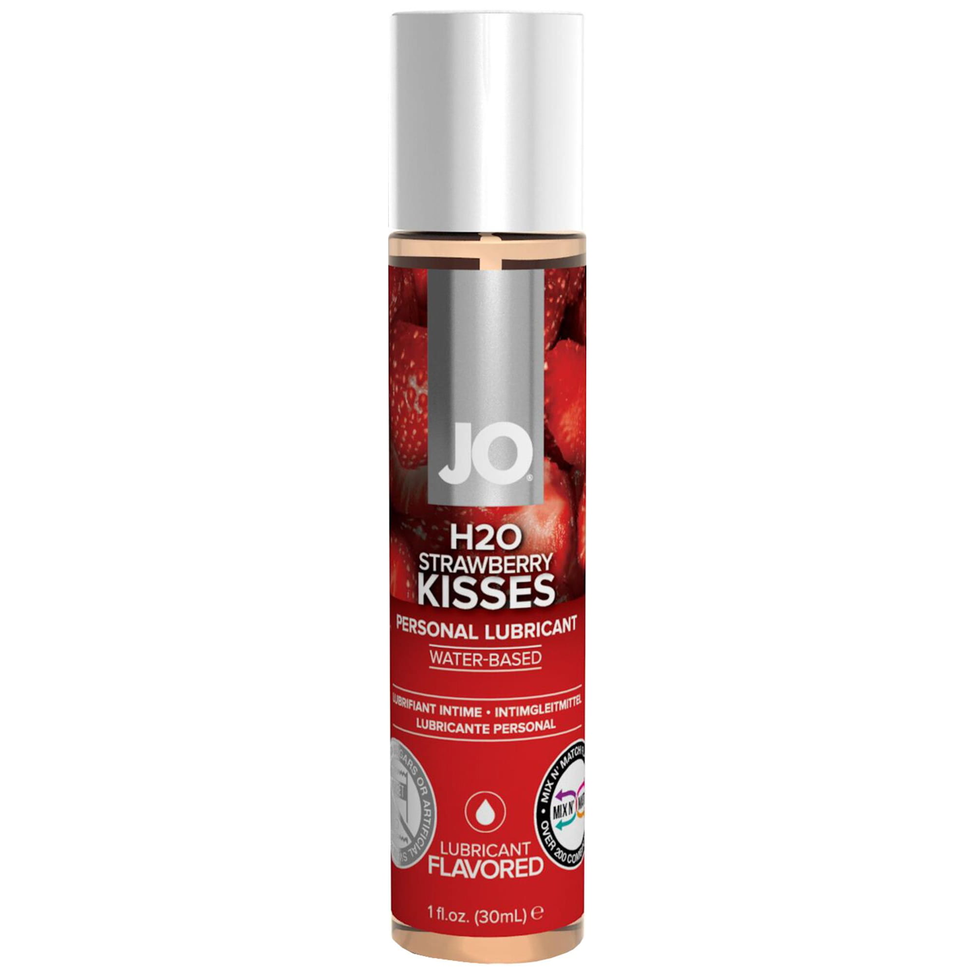 JO H2O Strawberry Kiss 30 ml | Vattenbaserat glidmedel | Intimast