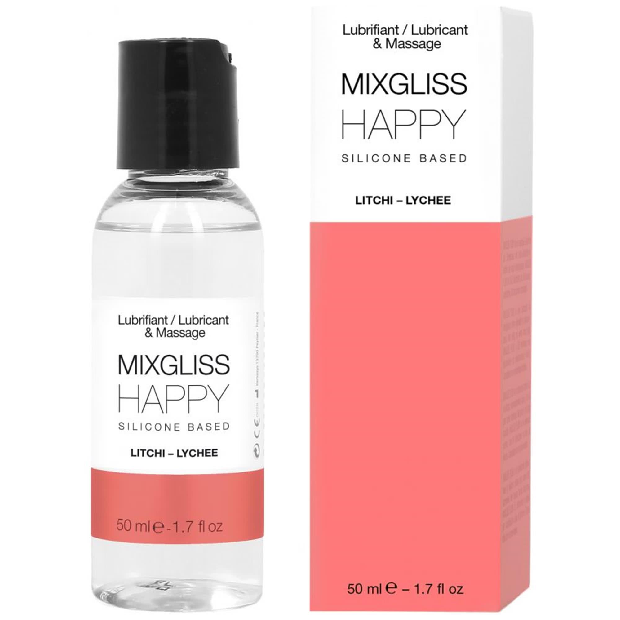 MIXGLISS Silicone Happy Litchi 50ml | Glidmedel Silikonbaserat | Intimast