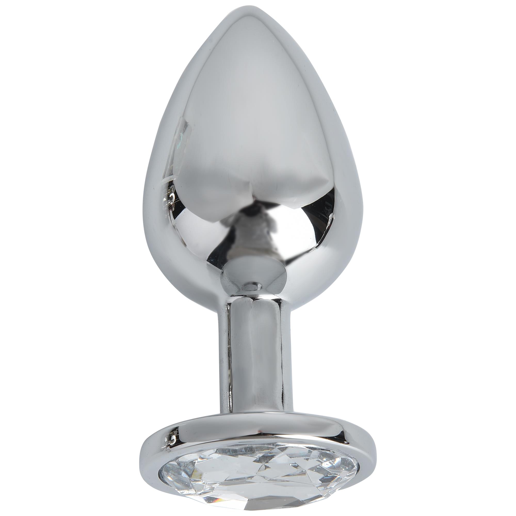 Pleasure Steel Plug With Crystal | Buttplug | Intimast