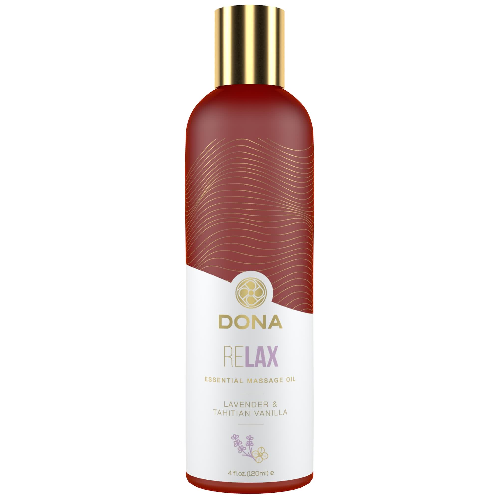 Dona - Massage Oil Lavender & Vanilla 120ml | Massageolja | Intimast