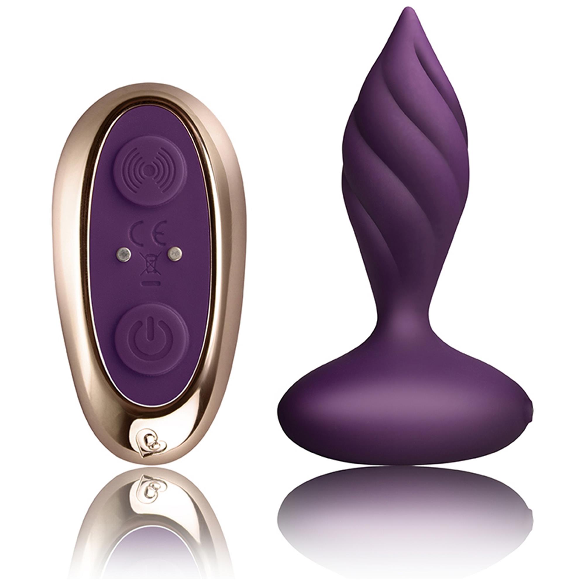 Rocks Off - Petite Sensations Desire Purple | Buttplug med vibrator | Intimast