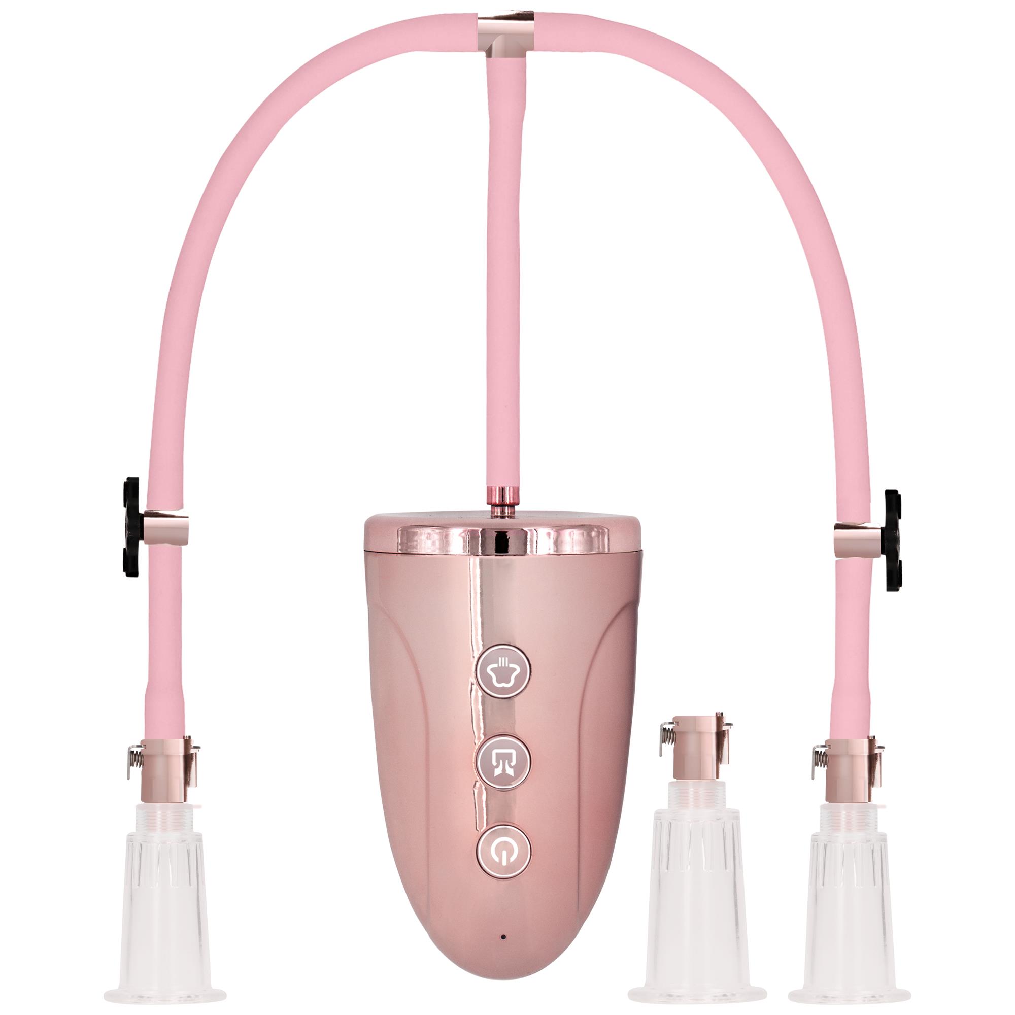 Automatic Rechargeable Clitoral & Nipple Pump Set 